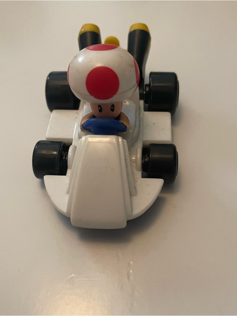 Toad Mario Kart Racer super Mario bros Toy Car - Red and White